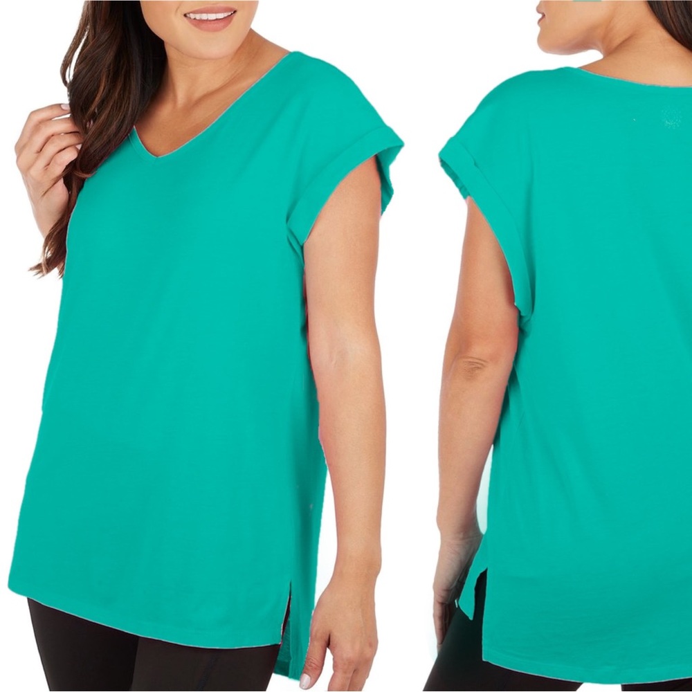 3 For $10 - Flyp **Gorgeous Aqua Active Quick Dry T-Shirt**